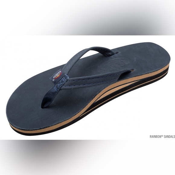 New Women's Rainbows Single Layer NAVY Size Large 7.5/8.5 - Picture 1 of 5